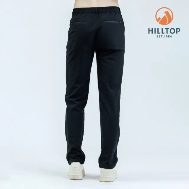 【Hilltop 山頂鳥】超潑水抗UV彈性長褲 男款 黑｜PH31XMO8ECA0