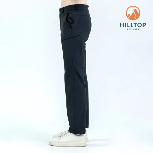 【Hilltop 山頂鳥】超潑水保暖彈性長褲 男款 黑｜PH31XMO9ECA0