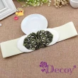 【Decoy】宮廷巴洛克 古銅彈性腰封(顏色可選)