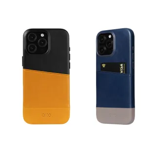 【alto 奧沰】iPhone 16 Pro Max 6.9吋 Metro系列 插卡式輕薄防摔皮革手機殼(真皮 插卡 防摔 輕薄)