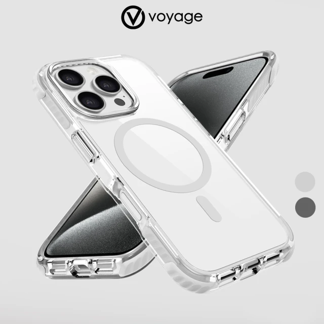 VOYAGE iPhone 16 Pro/16ProMax 超軍規防摔保護殼Pure Wave+ 透灰(2年尊榮級保固服務 支援Magsafe磁吸)