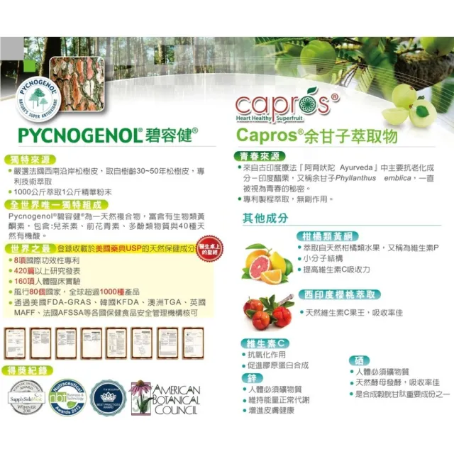 復能健松沛活力膠囊食品法國濱海松樹皮萃取物+余甘子萃取物40顆/盒