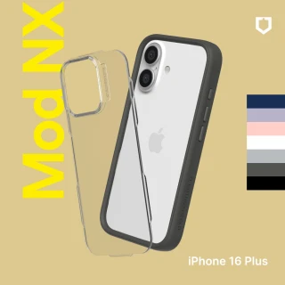 【RHINOSHIELD 犀牛盾】活動品 iPhone 16 Plus 6.7吋 Mod NX 邊框背蓋兩用手機保護殼(獨家耐衝擊材料)
