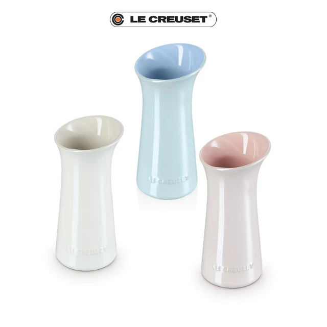 Le Creuset 瓷器珠光薔薇花瓶500ml(珠光粉/珠光白/珠光藍)