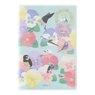 【MIDORI】《2025 Pocket Diary 手帳 - 小鳥》B6 週間橫式