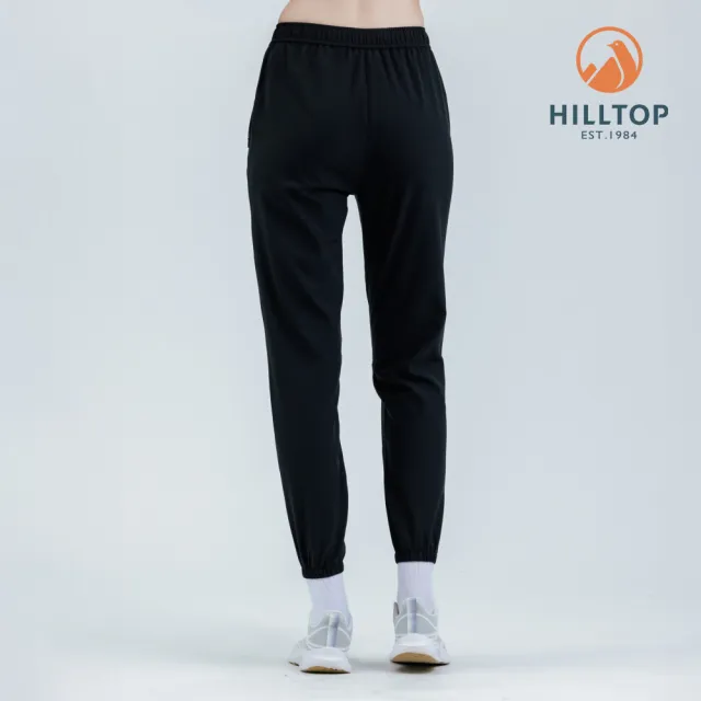 【Hilltop 山頂鳥】超潑水抗UV彈性長褲 女款 黑｜PH31XFQ1ECA0