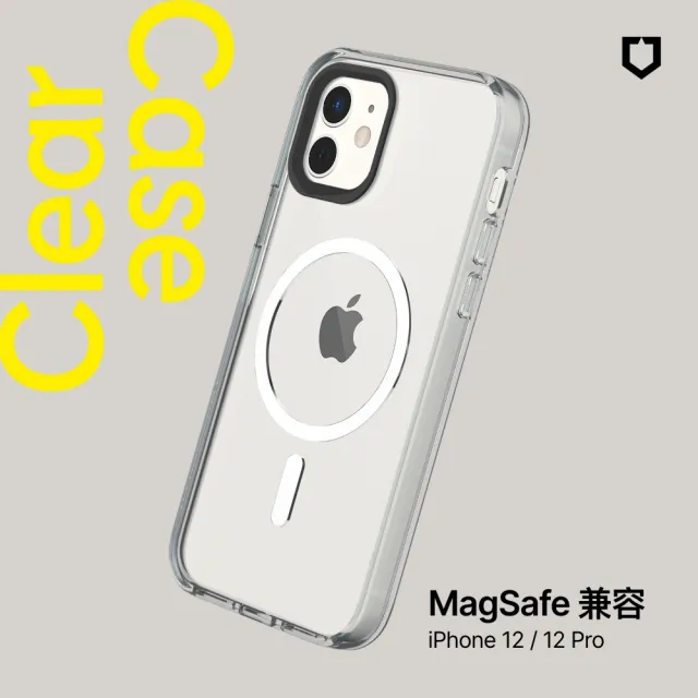 【RHINOSHIELD 犀牛盾】iPhone 12-15全系列 Clear MagSafe兼容磁吸透明手機殼(抗黃終生保固)