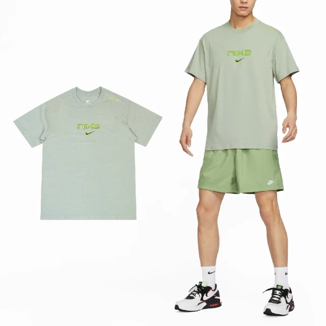 NIKE 耐吉 短袖 NSW Tee 男款 綠 短T 上衣 純棉 寬鬆(FZ5416-370)