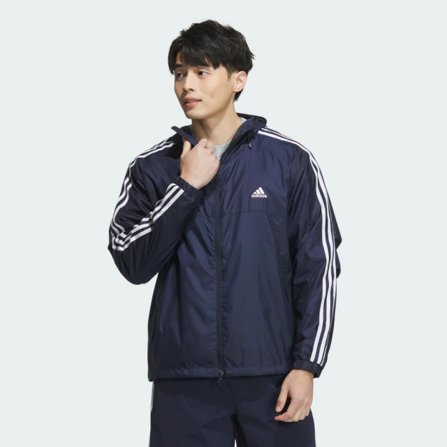 adidas 愛迪達 外套 男款 運動外套 風衣外套 ES+ 3S WV JKT 藍 JF3954(S2738)