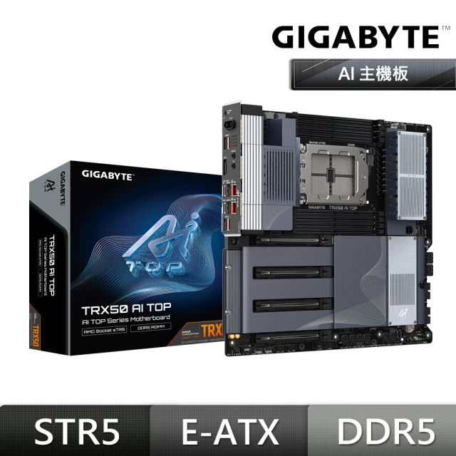 GIGABYTE 技嘉 GIGABYTE TRX50 AI TOP AMD主機板+技嘉 RTX4070Ti SUPER AI TOP 16G(M+V 組合)