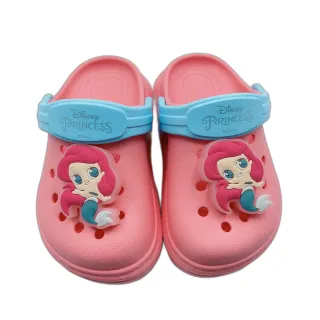 【Disney 美人魚】台灣製迪士尼卡通電燈涼拖鞋-美人魚