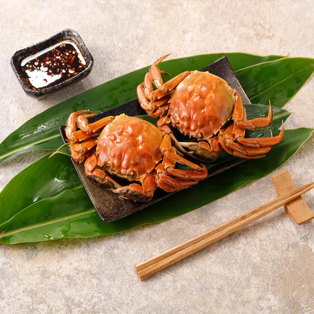 【華得水產】保證活蟹直送嚴 江蘇大閘蟹(公蟹_4隻_6-6.5兩/隻-接單11/20日止)