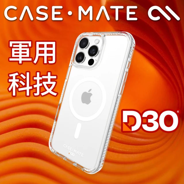 CASE-MATE iPhone 16 Pro Max Tough D3O 極強悍 MagSafe 防摔手機殼 - 透明