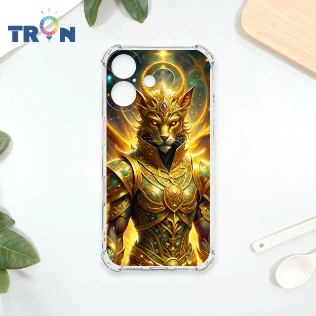 TRON iPhone 16/16 PLUS/16 PRO/16 Pro Max 身披金甲的貓 四角防摔 軟殼 手機殼