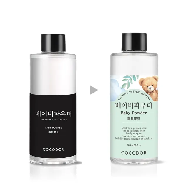 【cocodor】浮游花系列R擴香瓶200ml+擴香補充瓶200ml 2+1超值組(原廠直營)