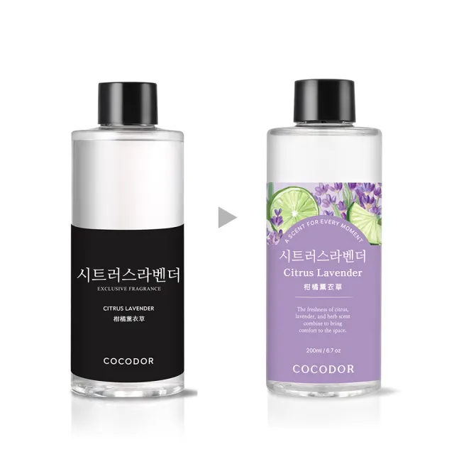 【COCODOR】永生花擴香瓶200ml+擴香補充瓶200ml(2+1超值組/原廠直營)