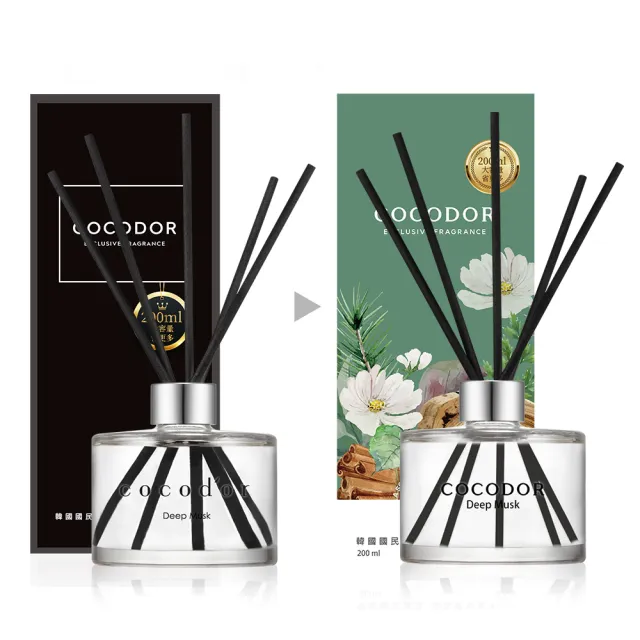 【cocodor】經典擴香瓶200ml+擴香補充瓶200ml(2+2超值組/原廠直營)