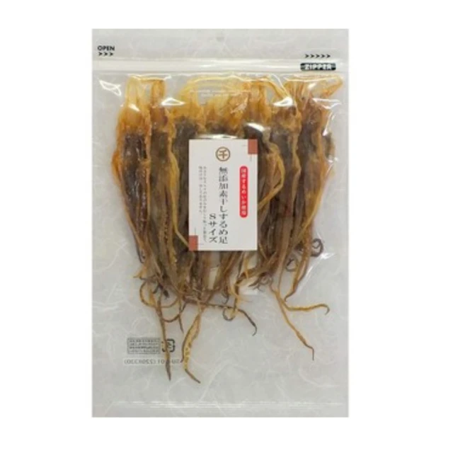 千成商會 北海道產 烤魷魚腳 100g x1包(日本名店 無添加 魷魚乾 魷魚絲 一夜干 下酒菜 年貨)