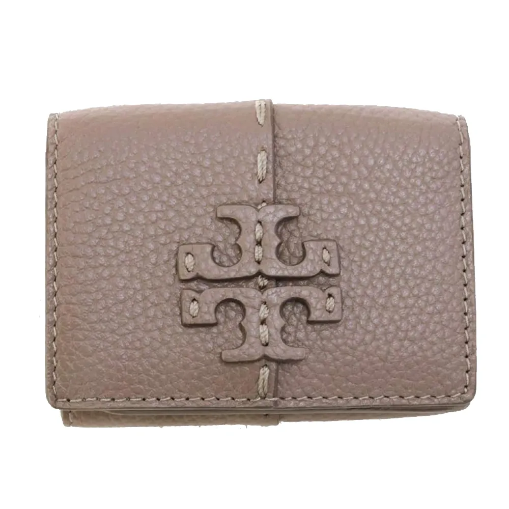 【TORY BURCH】雙TLOGO皮革短夾