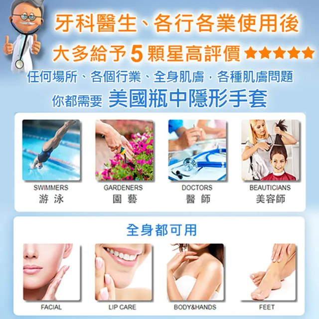 【美國瓶中隱形手套】護手乳重量版237mlx2入(深度保濕、修護粗糙乾裂)