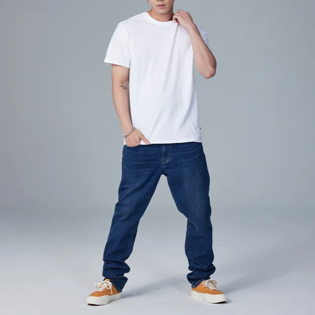 【Lee】出清品-男裝 短袖T恤 / 左胸三角 小LOGO 共2色 舒適版型(LB302032848 / LB302032K14)