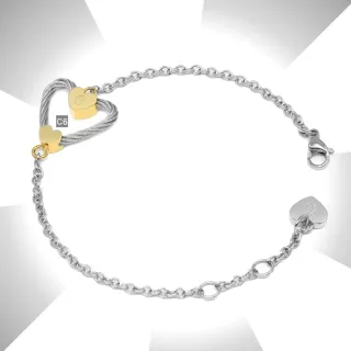 【CHARRIOL 夏利豪】Passion Bracelet 激情手鍊金銀雙色款-加雙重贈品 C6(06-104-1271-0)