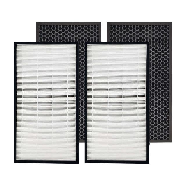 【RENZA】適用 Honeywell KJ810G93WTW 智能商用級空氣清淨機(HEPA濾網+活性碳濾網 濾芯 濾心)