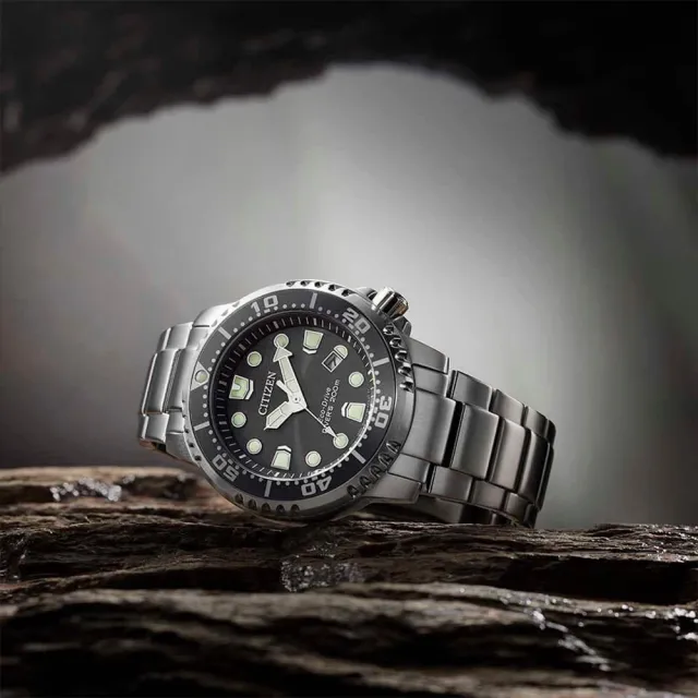 【CITIZEN 星辰】PROMASTER 限量光動能200米潛水錶-44mm/2色可選 父親節 送禮(BN0165-55L/BN0167-50H)