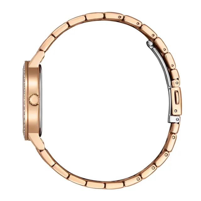 【CITIZEN 星辰】LADYS系列 白蝶貝 水鑽腕錶31.2mm(EL3108-53D)