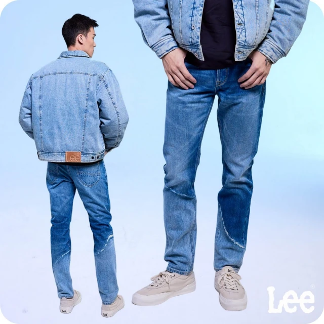 Lee 男裝 牛仔褲 / 705 中腰標準小直筒 中淺藍洗水(LB417067140)