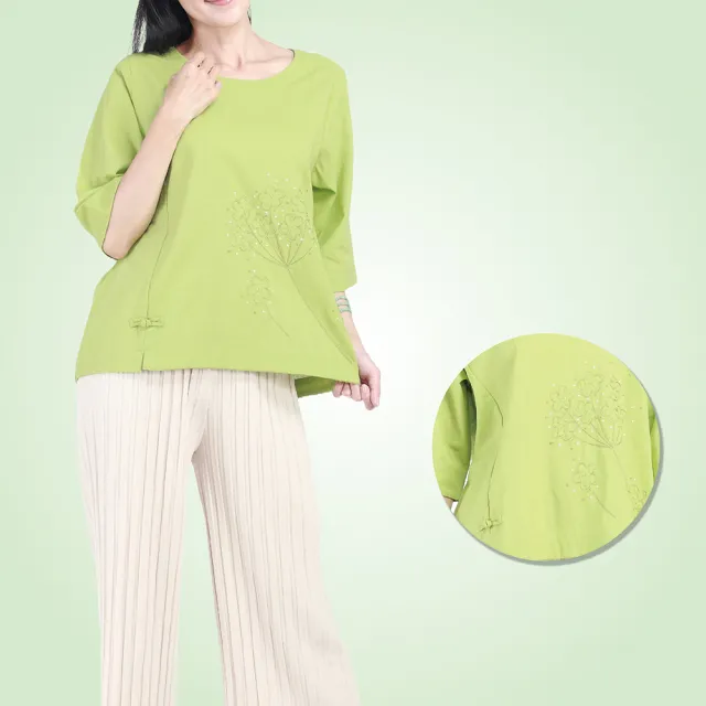 【水衫】棉麻材質刺繡上衣二件組(M03-88)