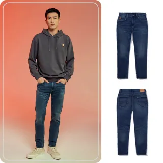 【Lee 官方旗艦】男裝 牛仔褲 / 731 中腰舒適小直筒 中淺藍洗水(LB417089930)