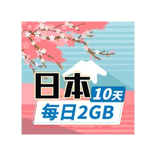 【飛速移動】日本10天｜每日2GB 高速流量吃到飽(日本網卡 日本網路 日本 網卡 網路 上網 sim卡)