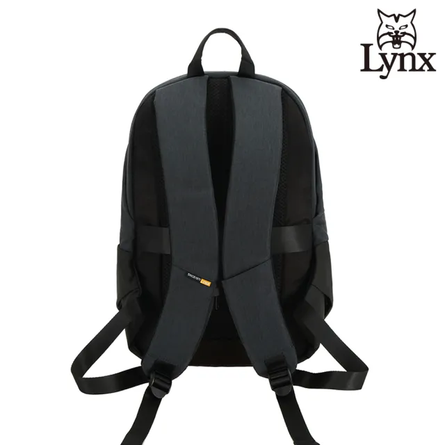 【Lynx】美國山貓極簡休閒防潑水布包後背包(深藍色)