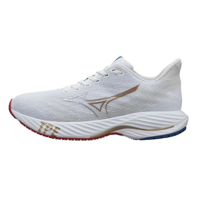 MIZUNO 美津濃 MIZUNO 慢跑鞋 運動鞋 WAVE RIDER 28 白金(J1GC245501)