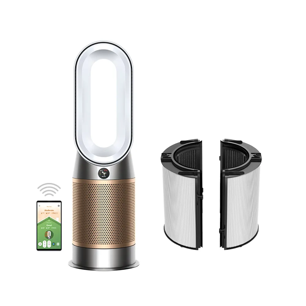 【dyson 戴森】HP09 Purifier Hot+Cool Formaldehyde 三合一甲醛偵測涼暖空氣清淨機(白金色)