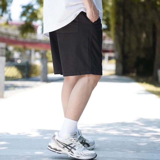 AMERO 男裝 女裝 棉麻休閒短褲(男裝 女裝 彈性 棉麻 休閒短褲 情侶裝)