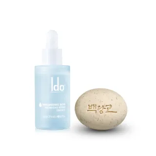 【Ido 船井醫朵】面膜皂110gx1入+玻尿酸精華30mlx1入(面膜皂界青春露)