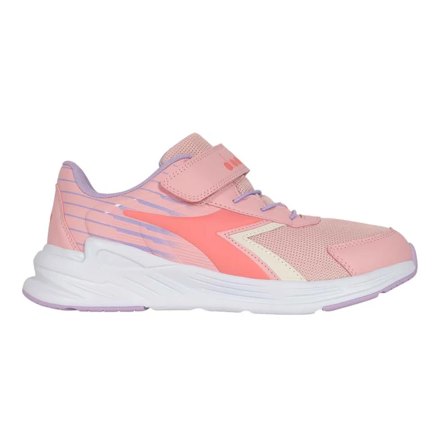 DIADORA 22-24.5CM_女大童專業輕量慢跑鞋-超寬楦 魔鬼氈 反光(DA11110)