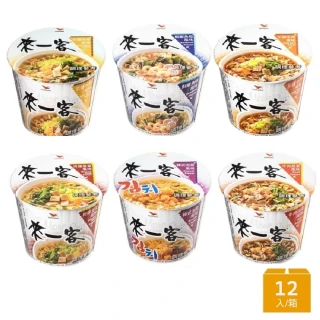 【來一客】風味杯x12入/箱(鮮蝦魚板/牛肉蔬菜/韓式泡菜/京燉肉骨/川辣牛肉/肉燥菠菜  TQF微笑標章)
