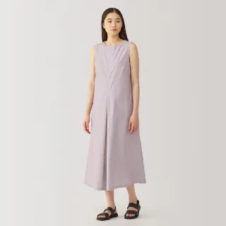 【MUJI 無印良品】女涼感平織布無袖洋裝(共3色)