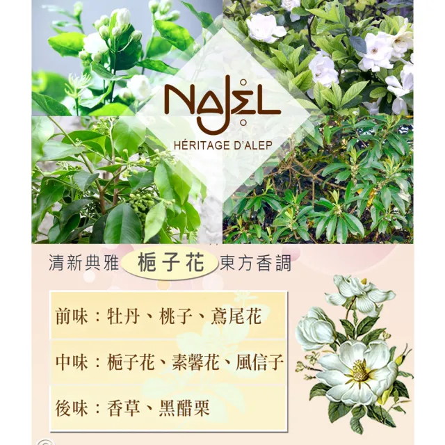 【法國NAJEL】阿勒坡經典花香保濕嫩白乳液300ml任選6入(茉莉花/梔子花)