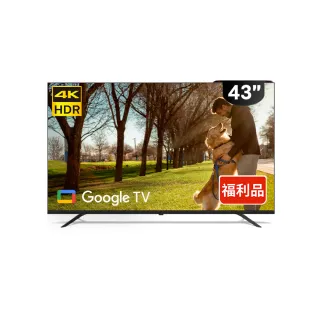 【Philips 飛利浦】良品特賣 43型4K Google TV 智慧顯示器(43PUH7129)