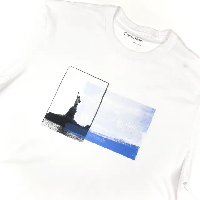 【Calvin Klein】CK短T 自由女神 Calvin Klein美版偏大 純棉 T恤 CK 上衣(短袖 T恤9913CL5)