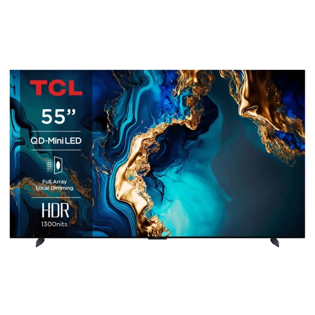 TCLTCL 55型 4K QD Mini LED 144HZ Google TV 量子智能連網液晶顯示器-基本安裝(55QM8B)