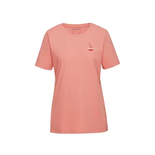 【Mammut 長毛象官方直營】Mammut Core T-Shirt Snow W 機能有機棉舒適短袖上衣 女款 石英粉 #1017-04085