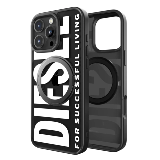 DIESEL iPhone 16 Pro / 16 Pro Max 圓環支架磁吸手機殼