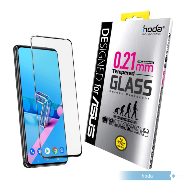 hoda ASUS Zenfone 8 Flip / 7 / 7 Pro 2.5D 滿版玻璃保護貼(0.21mm)