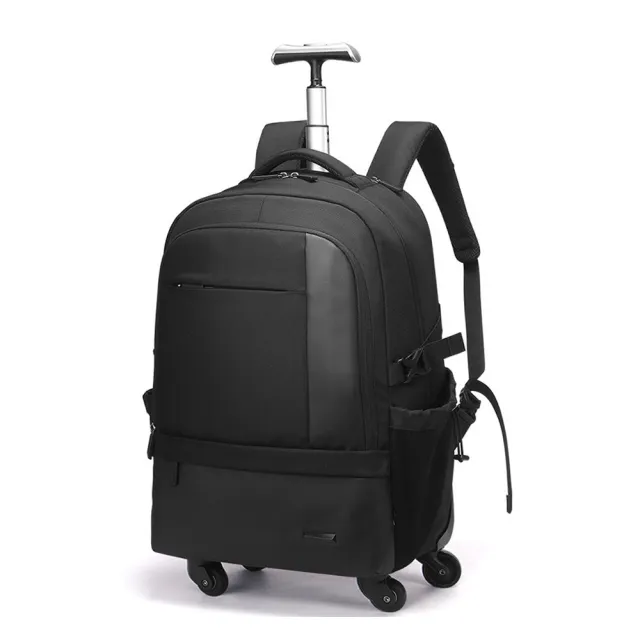 【PUSH!】雙11 旅遊用品20L萬向輪拉桿兩用背包 雙肩背包登機箱包 拉桿學生書包 大容量旅行包袋(U78)