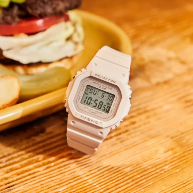 【CASIO 卡西歐】BABY-G 纖薄輕巧電子手錶 618 送禮(BGD-565U-4)